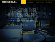 Tablet Screenshot of noorishadlaw.com